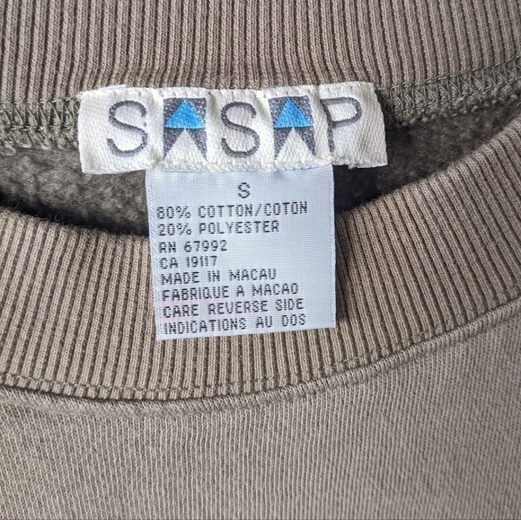 Vintage 1992 Segrets Golf Swing Taupe Sweatshirt - Picture 3 of 7